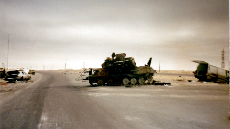 Holed in one - Iraqi T72 Tank